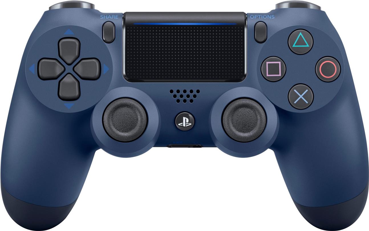 Ps Sony Playstation Dualshock Style Wireless Controller In Midnight Blue