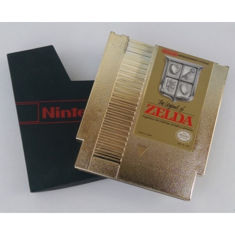 original nintendo zelda gold cartridge