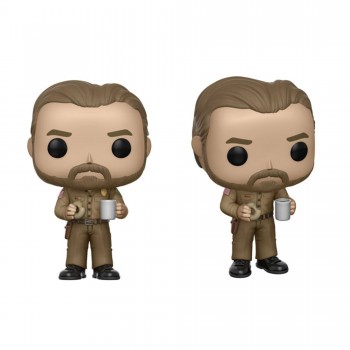 Toy - POP - Vinyl Figure - Stranger Things S2 - Hopper w/ Donut