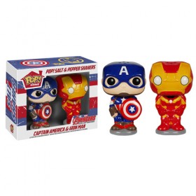 Toy - POP - Salt N' Pepper Shakers - Captain America&Iron Man (Marvel)