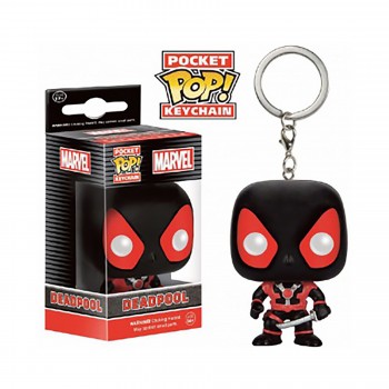 Toy - Pocket POP Keychain- Vinyl Figure - Marvel - Black Deadpool