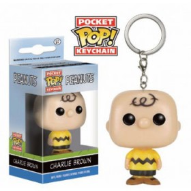 Toy - Pocket POP Keychain- Vinyl Figure - Peanuts - Charlie Brow