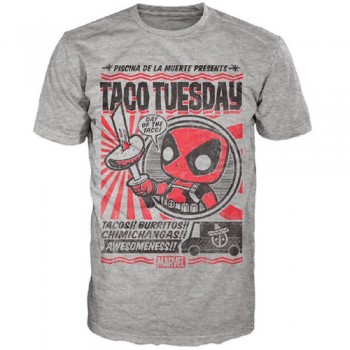 Novelty - Funko - T-Shirt - POP - Size Large - Deadpool - Chimichanga