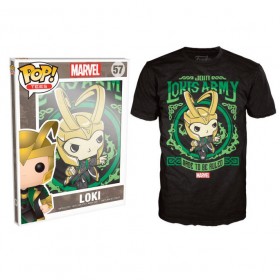 Novelty - Funko - T-Shirt - POP - Size Small - Marvel - Loki's Army Poster