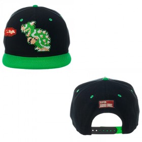 Novelty - Hats - Nintendo - Bowser Black Snapback