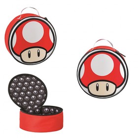 Amiibo Case Amiibo 1up Red Mushroom Carrying Case (power A)