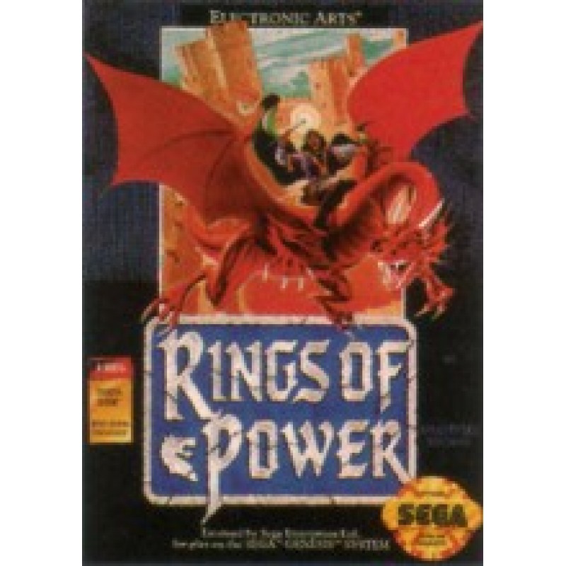 Sega Genesis Rings Of Power Pre Played Gen