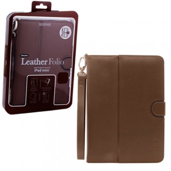 Ipad Mini Case Genuine Leather Folio Brown (odoyo)