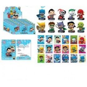 Little Mates DC Universe Figurines & Puff Sticker Set Assorted 18 Pieces