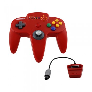 N64 Controller Wireless Turbo Red (retro-bit)