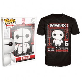 Novelty Funko T-shirt Pop Size Small Big Hero 6 Baymax Tech