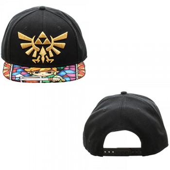 Novelty Hats Nintendo Zelda Stain Glass Snapback