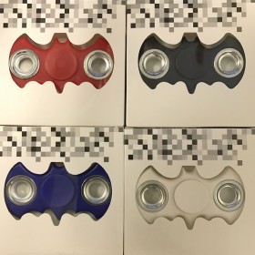 Novelty - Fidget Spinner - Plastic Bat Shape- Assorted (Red/Black/Blue/White)