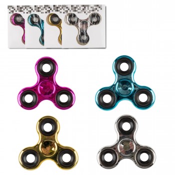 Novelty - Fidget Spinner - Chrome Spinner (Black/Blue/Red) (Our Choice)