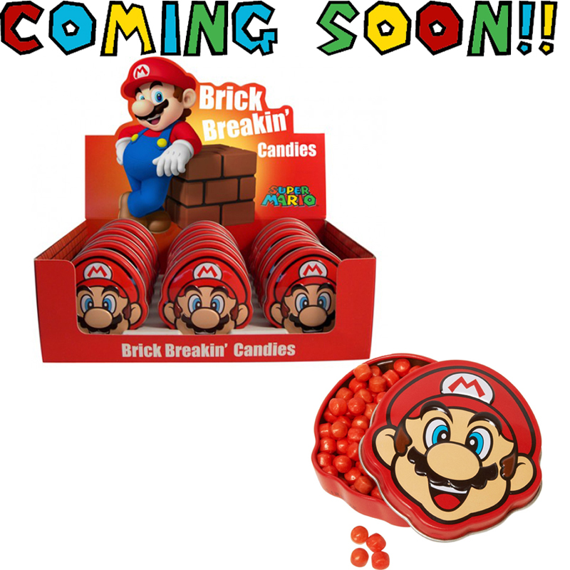 Super Mario Brick Breaking Candy Tins 18 Pack By Nintendo 3231