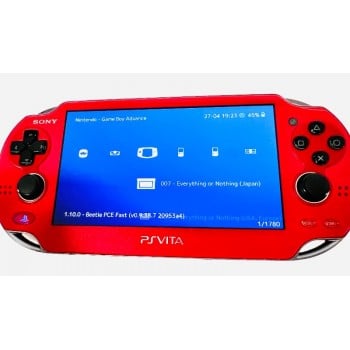 Red Modded PS Vita - Metallic Red PS Vita w/Games Complete