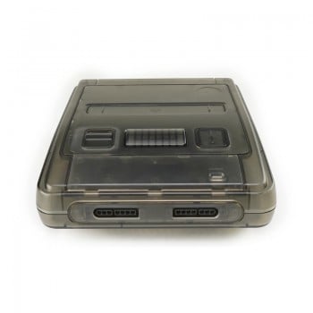 Super Famicom Shell - Region Free Mod for Japanese Super Nintendo - Smoke Grey