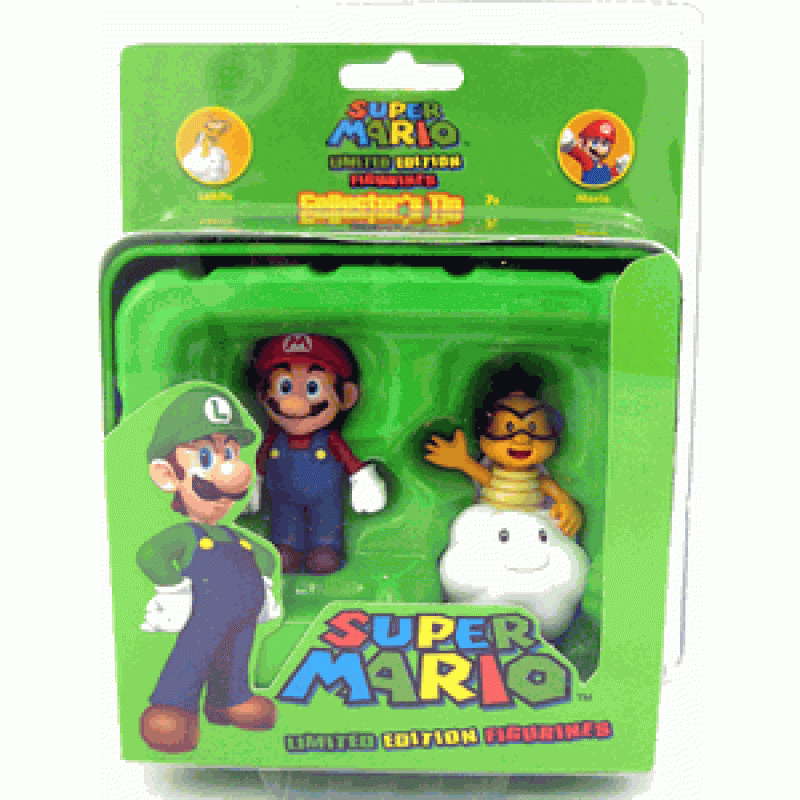 Super Mario Limited Edition Figurines - Mario / Lakitu Troopa 2 Pack ...