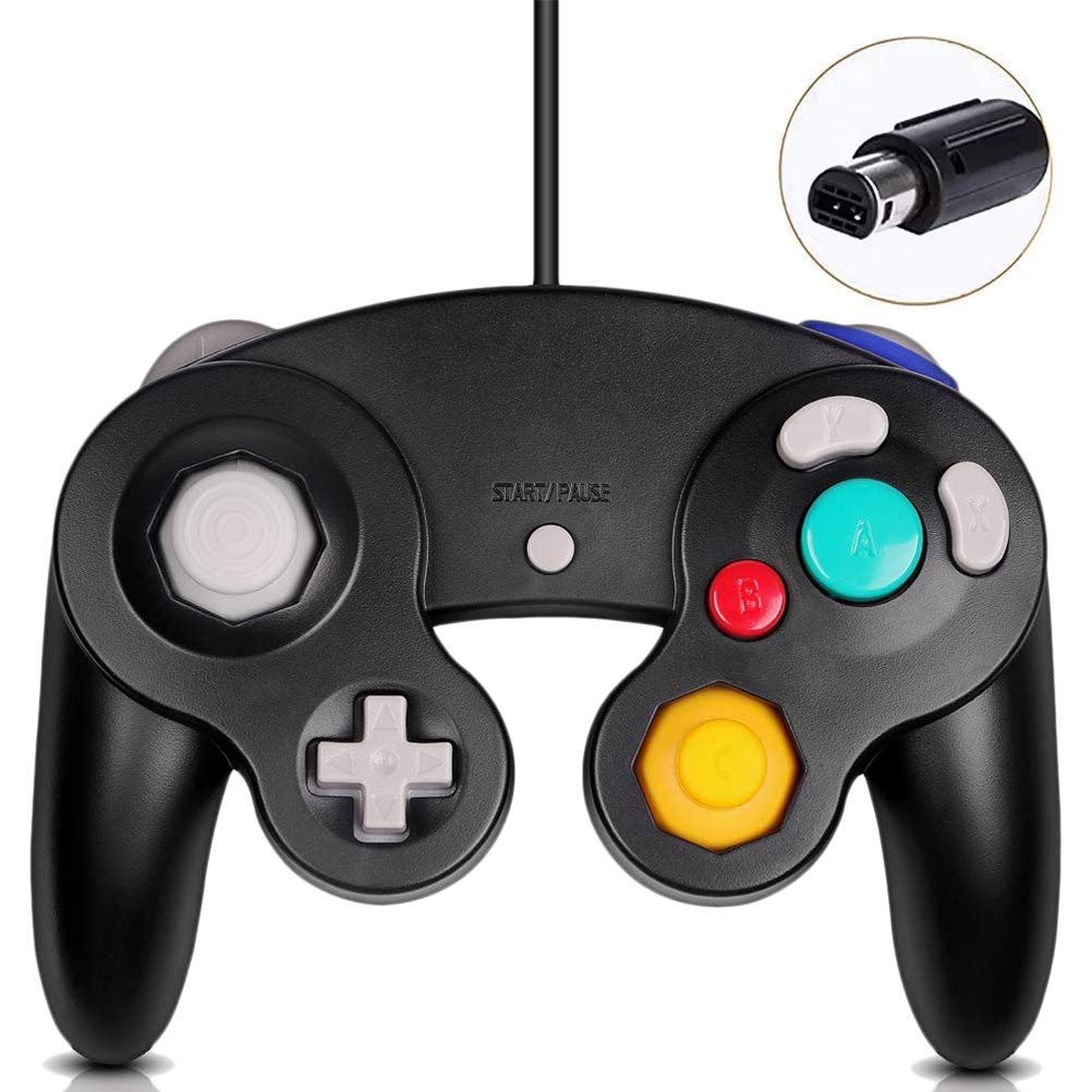 Gamecube Controller Black - Nintendo Gamecube Compatible Controller